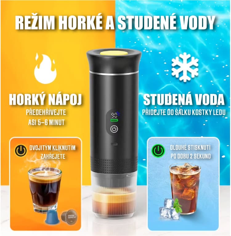 De Gusto Cestovní kávovar KF-JN-02Pro2.0 - náhled 3