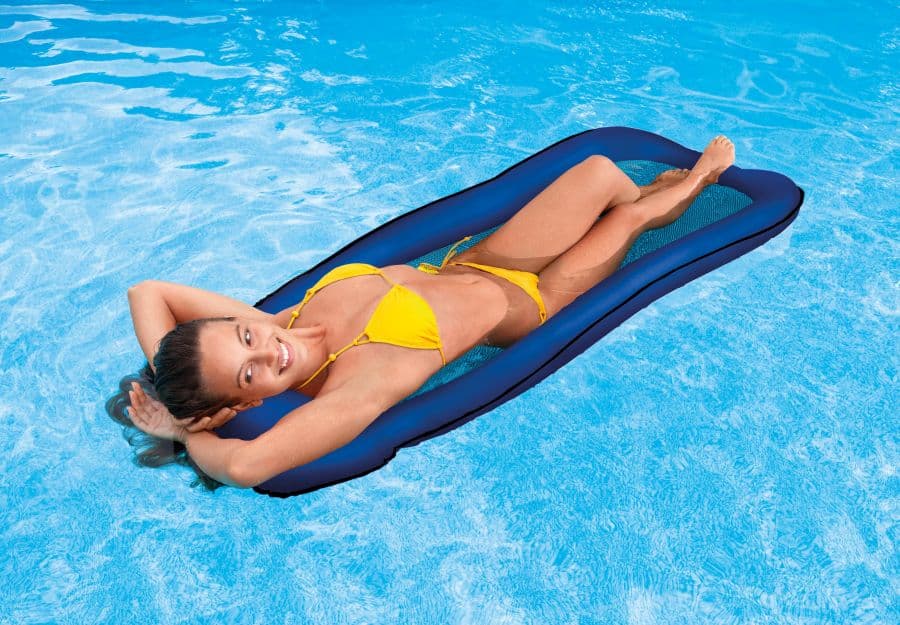 Intex 58836 Nafukovací lehátko na vodu Mesh Mats 178 x 94 cm, modrá - náhled 5