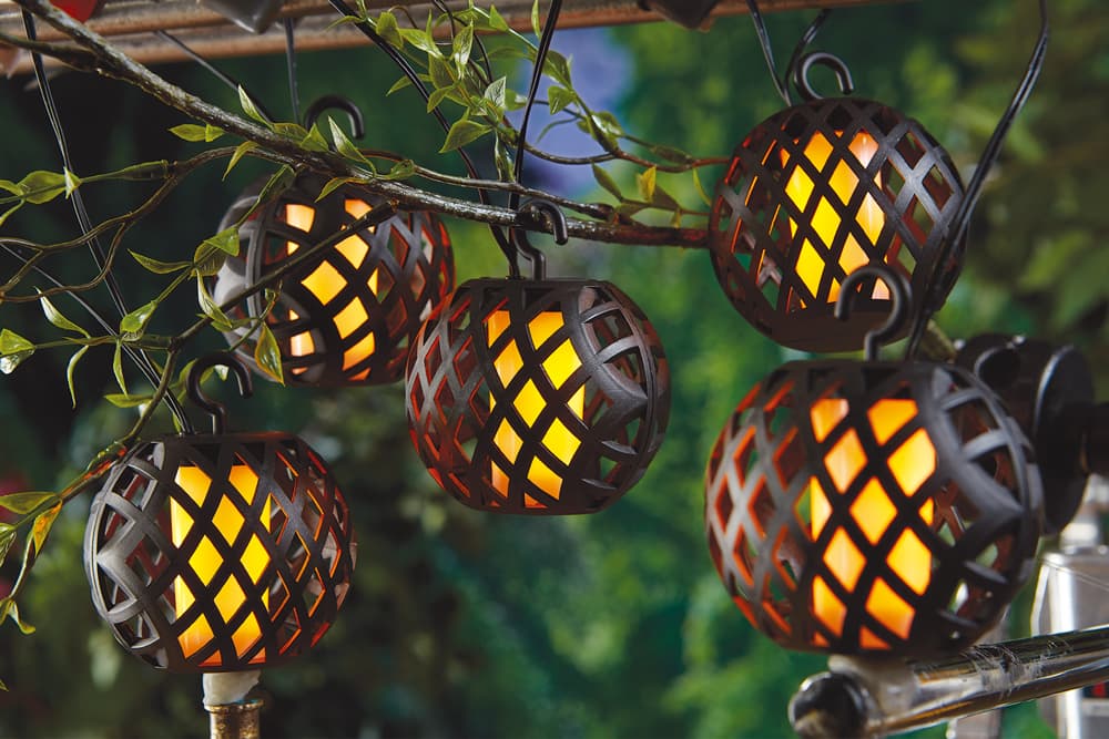 Garden King Solární světelný LED řetěz, 6 luceren, teplá bílá SL-1013 - náhled 4