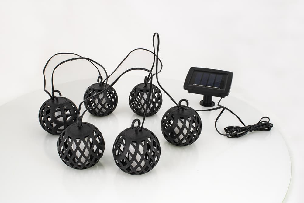 Garden King Solární světelný LED řetěz, 6 luceren, teplá bílá SL-1013 - náhled 2