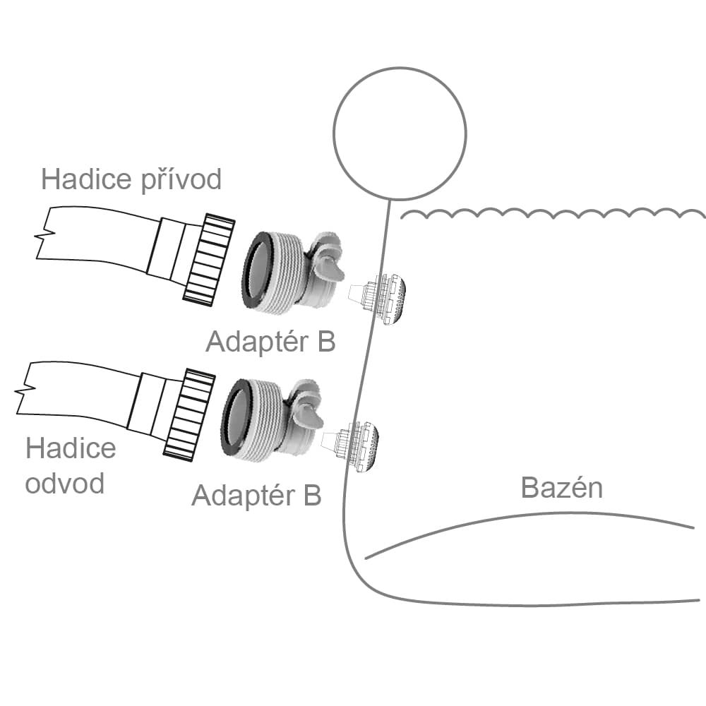 Intex Bazénový adaptér INTEX B 29061 - náhled 2