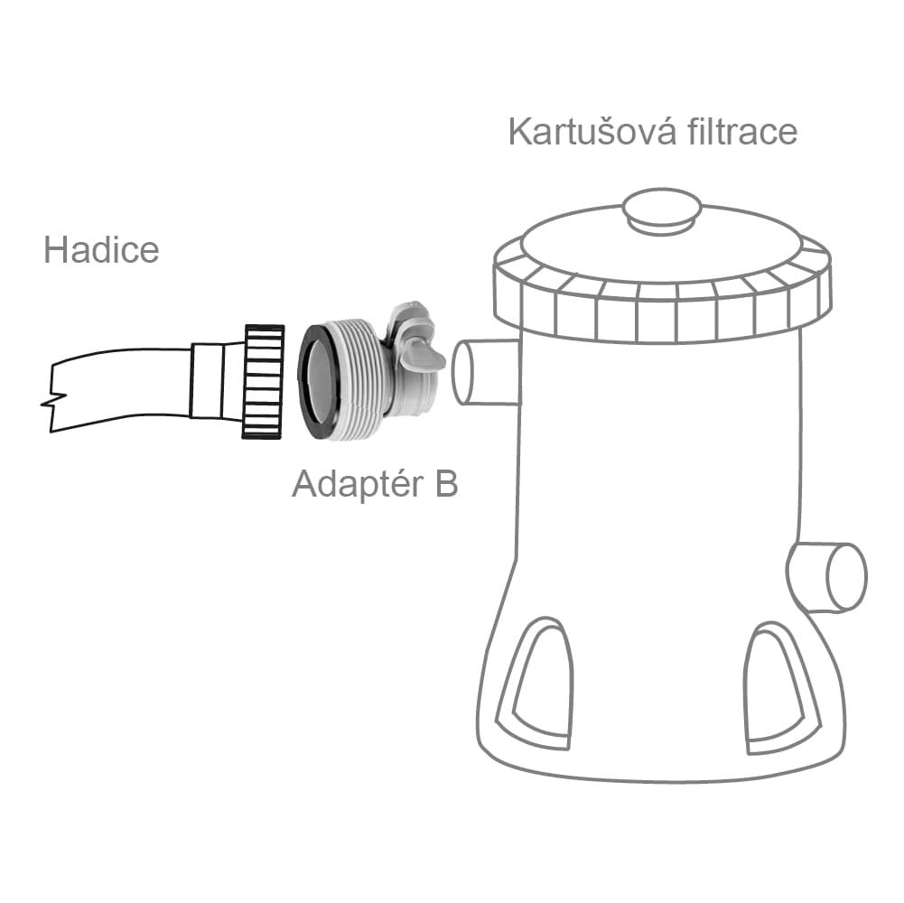 Intex Bazénový adaptér INTEX B 29061 - náhled 3