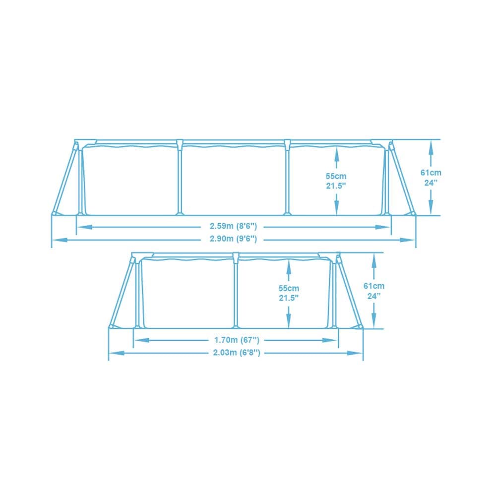 Bestway Bazén Steel Pro 2,59 x 1,7 x 0,61 m - 56403 - náhled 2