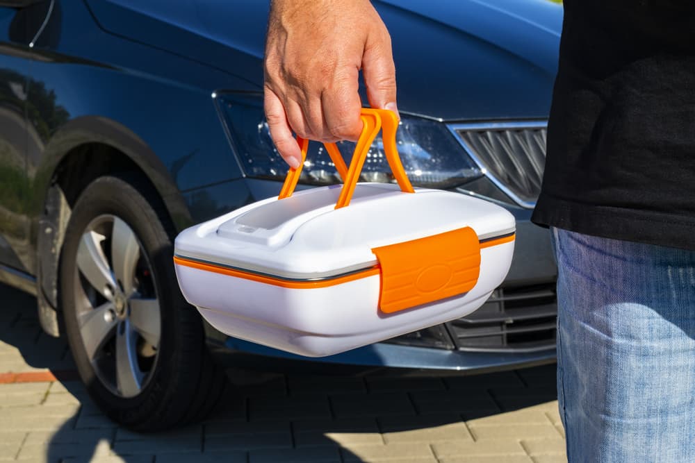 De Gusto Ohřívací box na jídlo WARMY 12V/230V - oranžová - náhled 3
