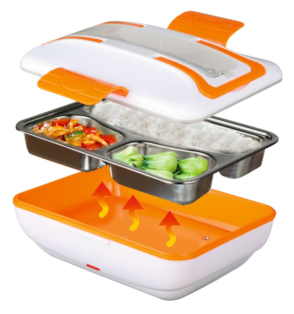 De Gusto Ohřívací box na jídlo WARMY 12V/230V - oranžová - náhled 2
