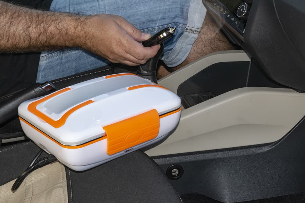De Gusto Ohřívací box na jídlo WARMY 12V/230V - oranžová - náhled 4