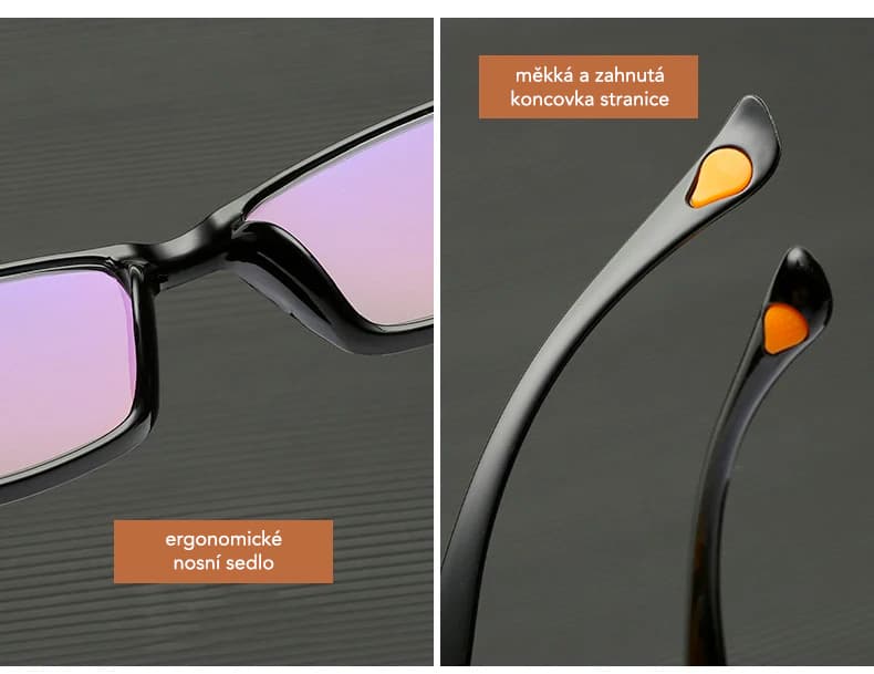Tom Martin Dioptrické čtecí brýle OPTIC, černé, +1,00 GLA101 - náhled 3