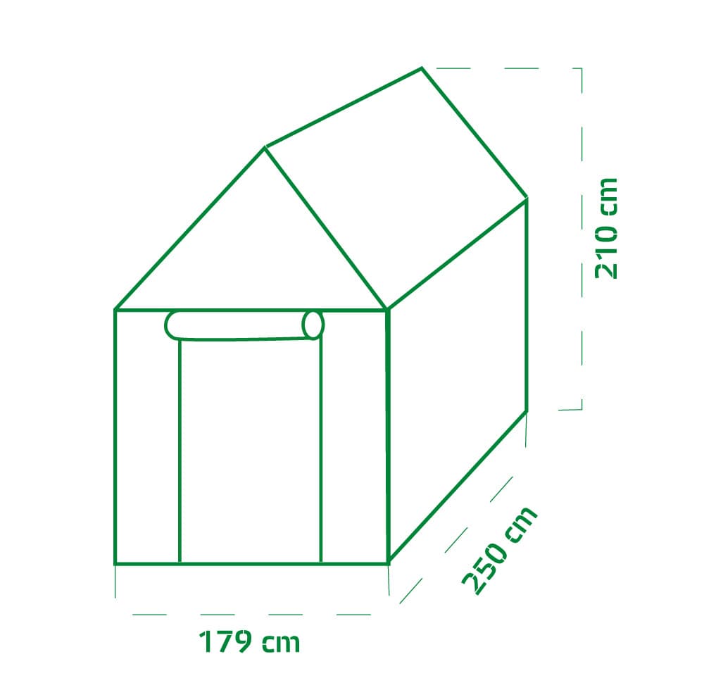 Garden King Zahradní fóliovník House 210 x 179 x 250 cm PM-1162 - náhled 5