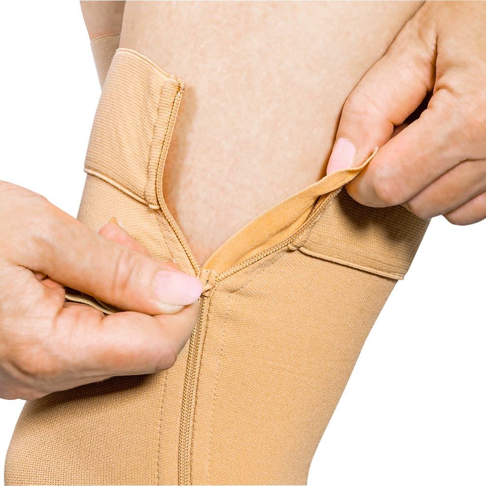 Wellife Kompresní stehenní punčochy FIT se zipem L-XL tělové - náhled 2