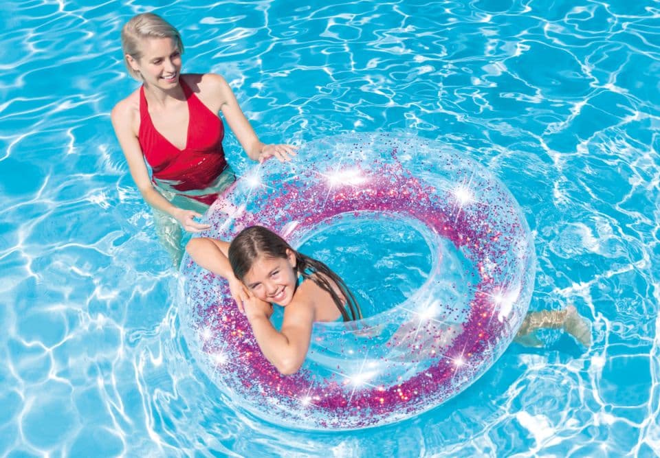 Intex 56274 Nafukovací kruh Sparkling Glitter růžová - náhled 2