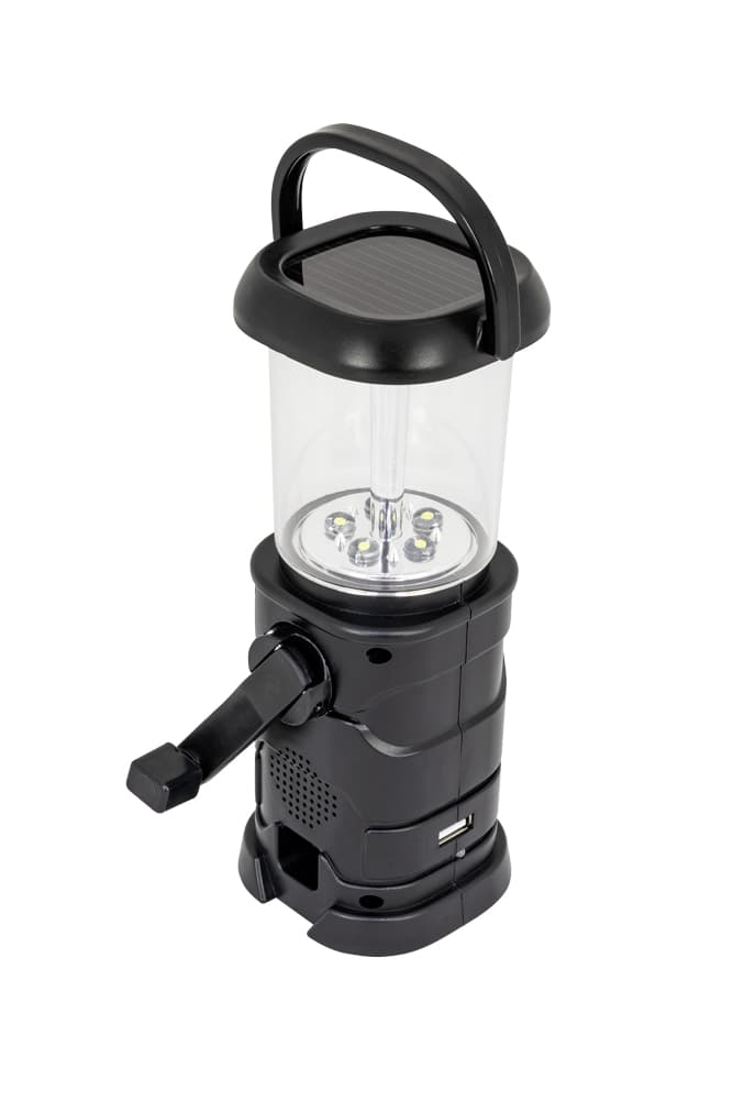 Platinium Solar & Dynamo LED lucerna s rádiem 2v1 MY-208S-R - náhled 2