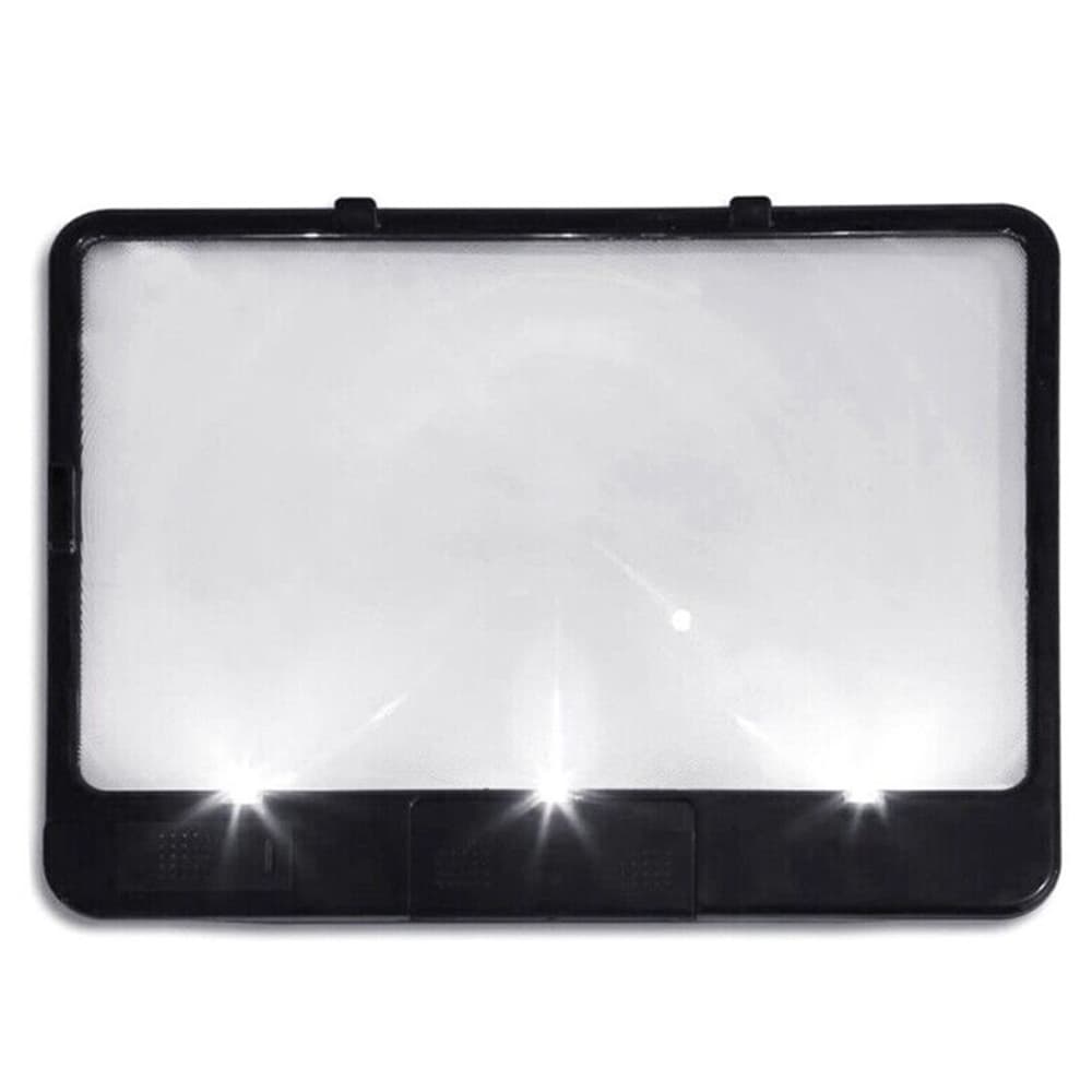 HomeLife Čtecí lupa s LED světelem PAGE BRIGHT, 18 x 14 cm, zvětšení 3x - náhled 3