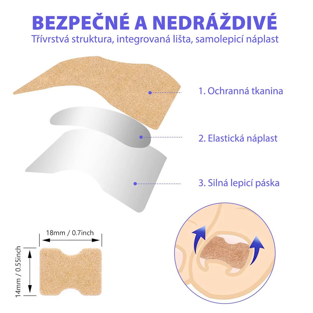 Wellife Náplasti proti zarůstání nehtů 100 ks - náhled 2