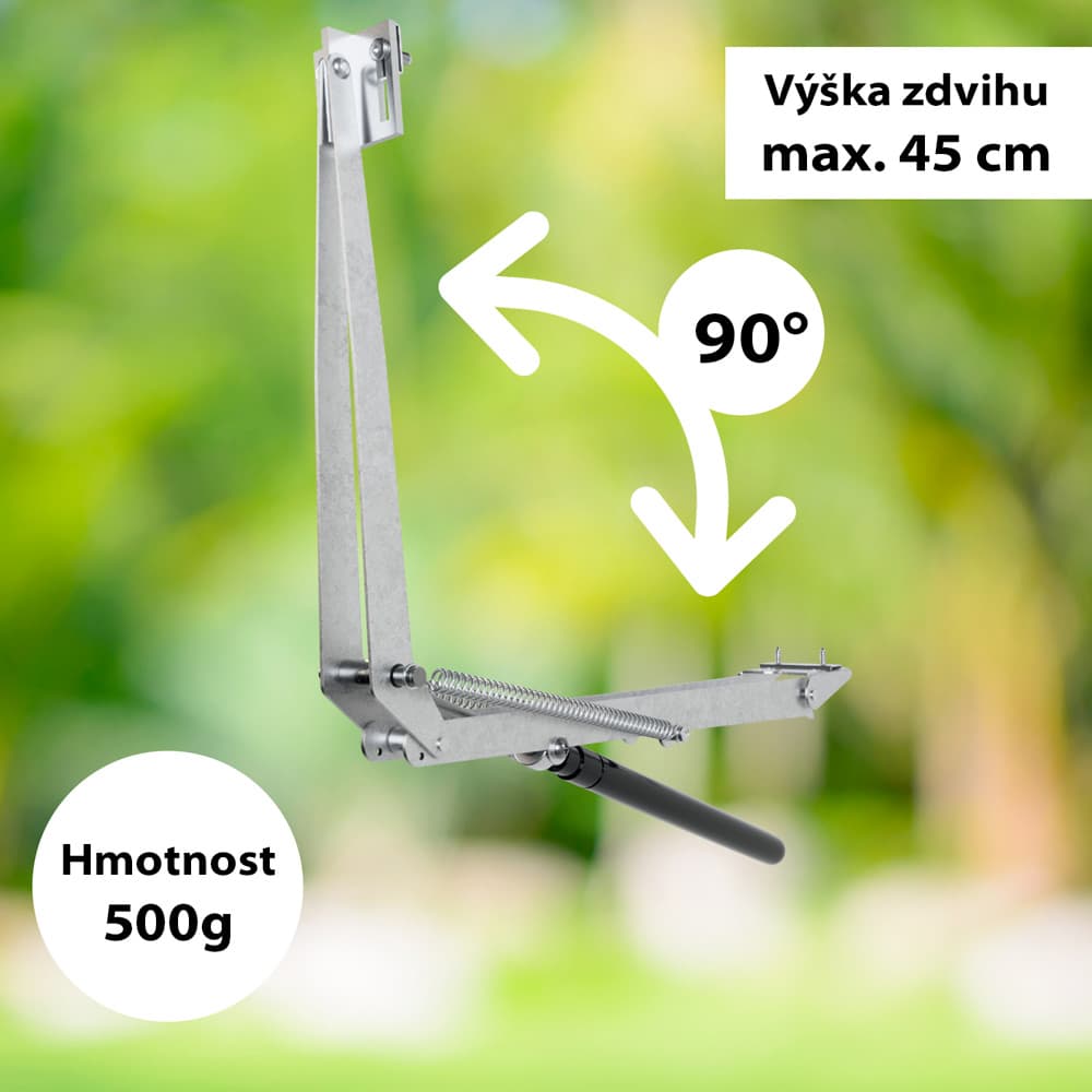 Garden King Automatický otvírač okna skleníku 34 x 6 x 4,5 cm, OS26 - náhled 2