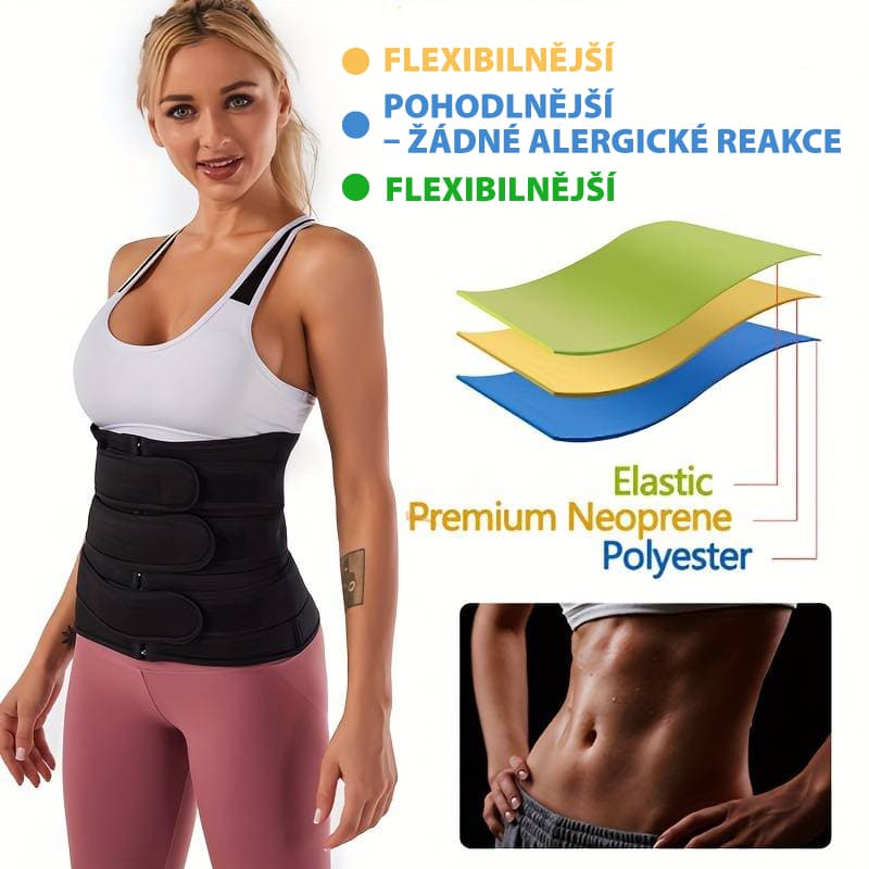 Wellife Zeštíhlující neoprenový bederní pás BODY SLIM, vel. XXL, černá - náhled 3
