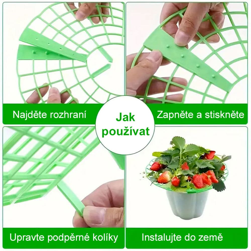 Garden King Podložka pod jahody plast 30 cm 10 ks - náhled 3
