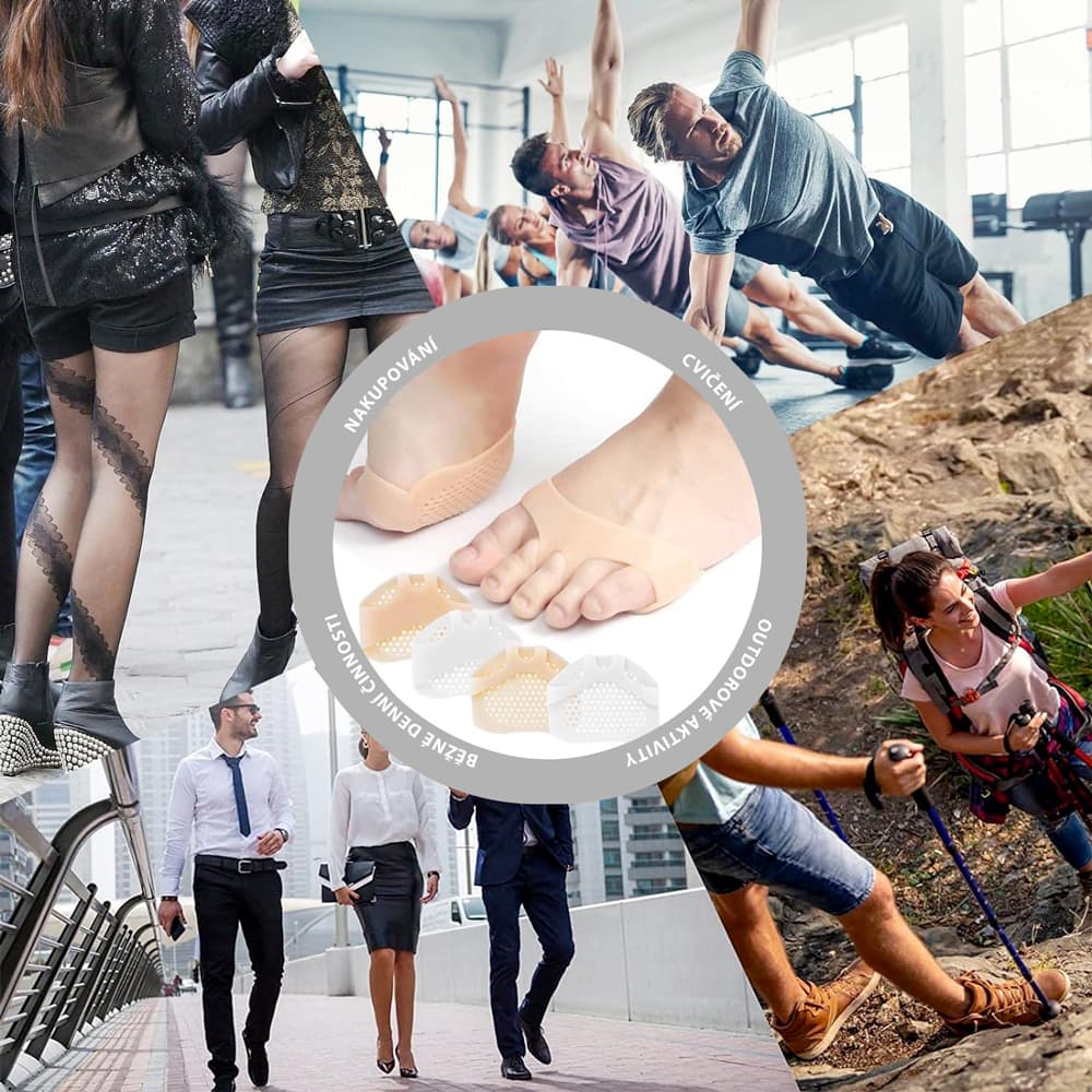 Wellife Gelové polštářky pod klenbu chodidla, tělové, 1 pár - náhled 3