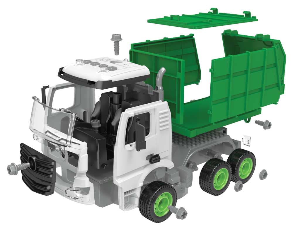Kids World Logická stavebnice LOGIS AUTO popeláři 48 dílků, 1:14 - náhled 3
