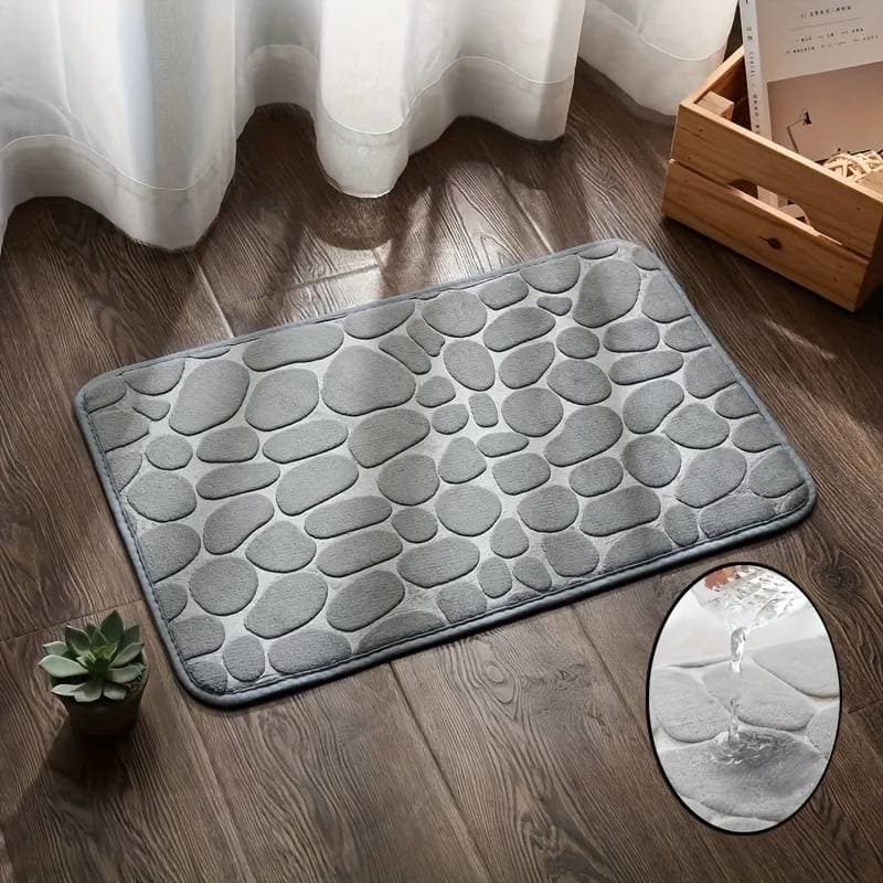 HomeLife Koupelnová předložka SOFT FOAM 50 x 80 cm obdélník, šedá, KP5080 - náhled 4
