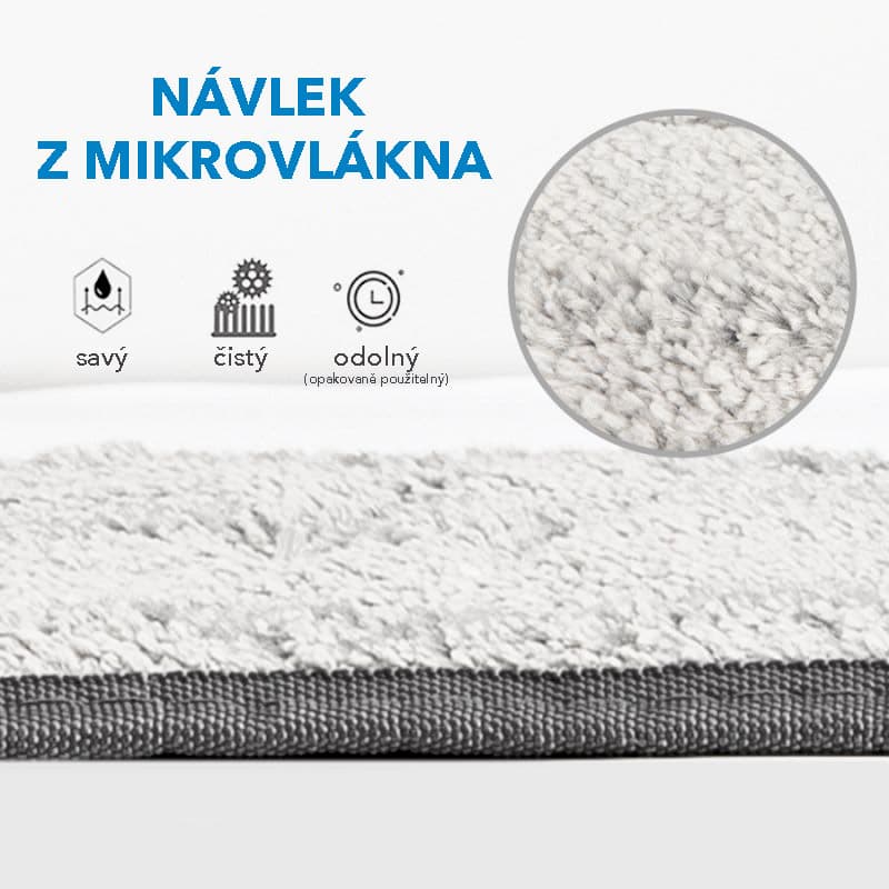 MAXXX Samoždímací plochý X-Mop s kbelíkem 16 litrů ZP303 - náhled 5