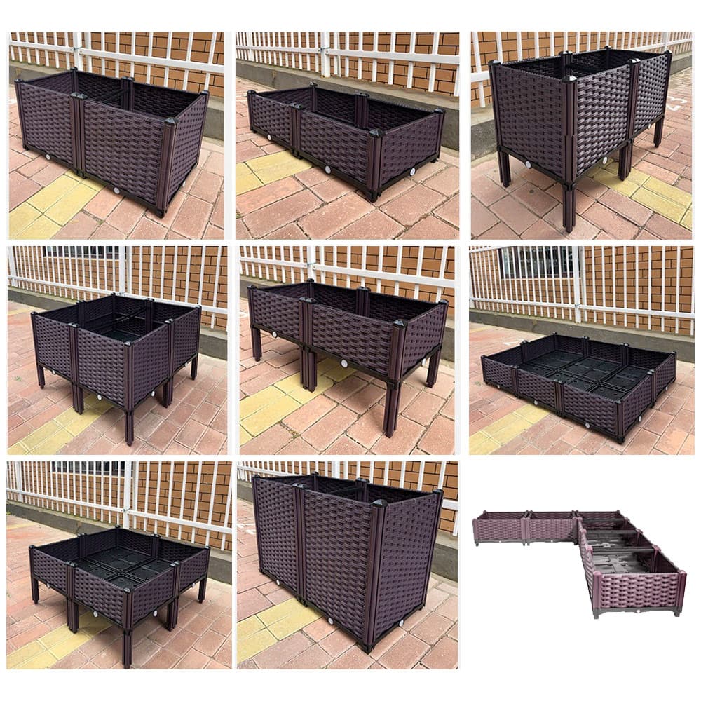 Garden King Modulární vyvýšený záhon MULTIFLEX 22, VZM95, 240 x 40 x 22 cm - náhled 3
