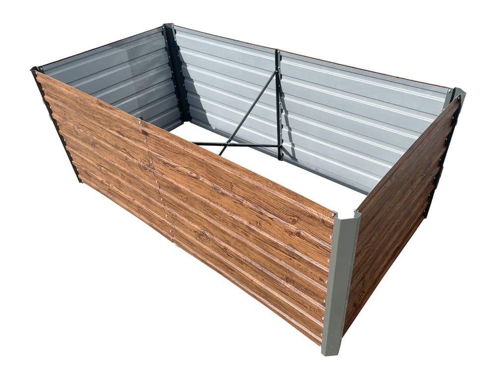 Garden King Vyvýšený záhon AGRO BED 200 x 77 x 100 cm, 3D design dřevo, kov BZV24 - náhled 3