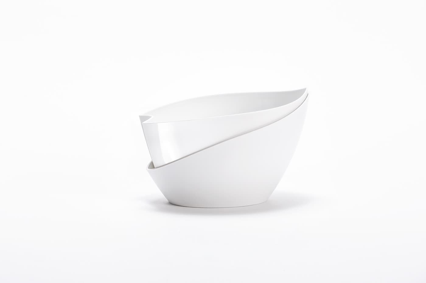 Plastia Samozavlažovací květináč Doppio bílá 21,5 cm 21,5 cm 13 cm