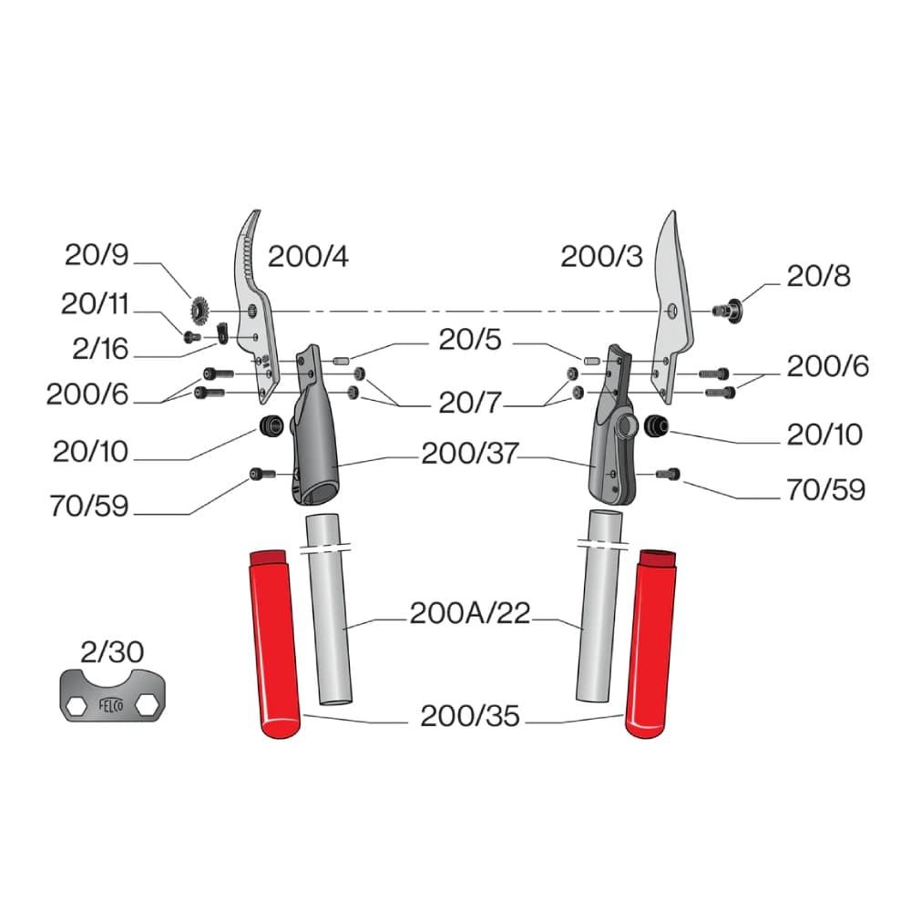 Protiostří FELCO 200/4 (FELCO 200A-40, 200A-50, 200A-60) - náhled 3
