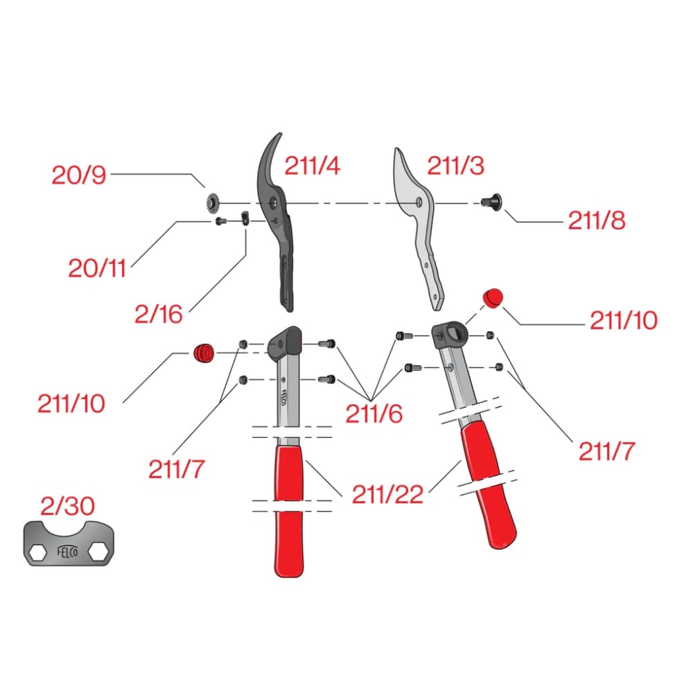 Protiostří Felco 211/4 (Felco 211-40, 211-50, 211-60) - náhled 3