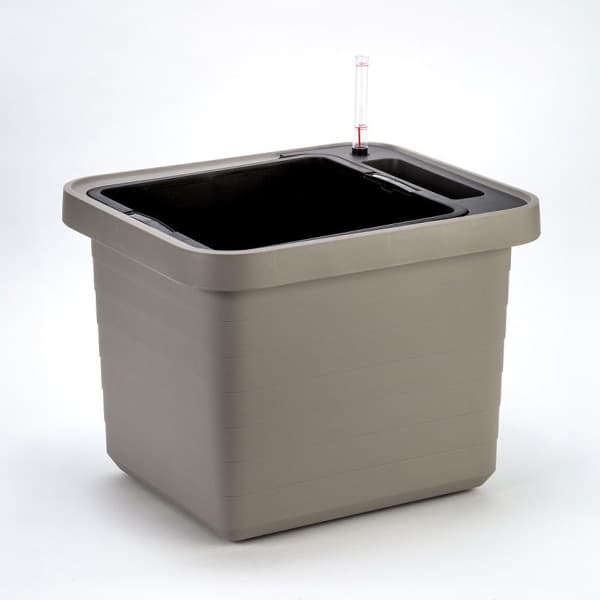 Plastia Samozavlažovací velkoobjemový truhlík Berberis UNO taupe 45 cm x 39 cm x 35 cm - náhled 3