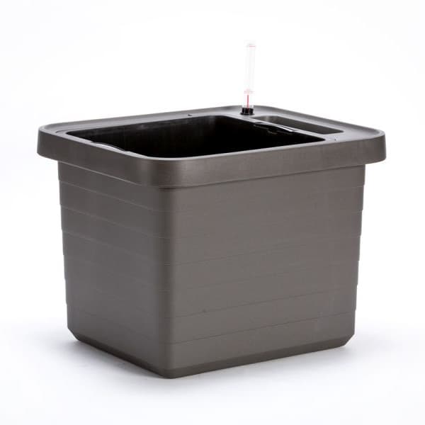 Plastia Samozavlažovací velkoobjemový truhlík Berberis UNO antracit 45 cm x 39 cm x 35 cm - náhled 3