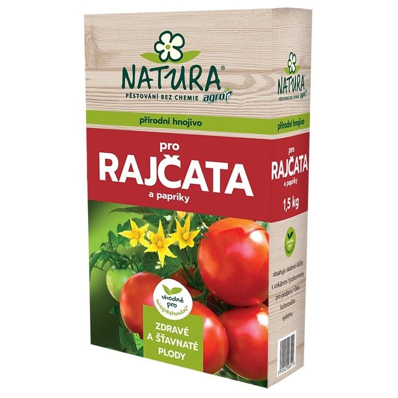 AGRO CS NATURA Přírodní hnojivo pro rajčata a papriky 1,5 kg